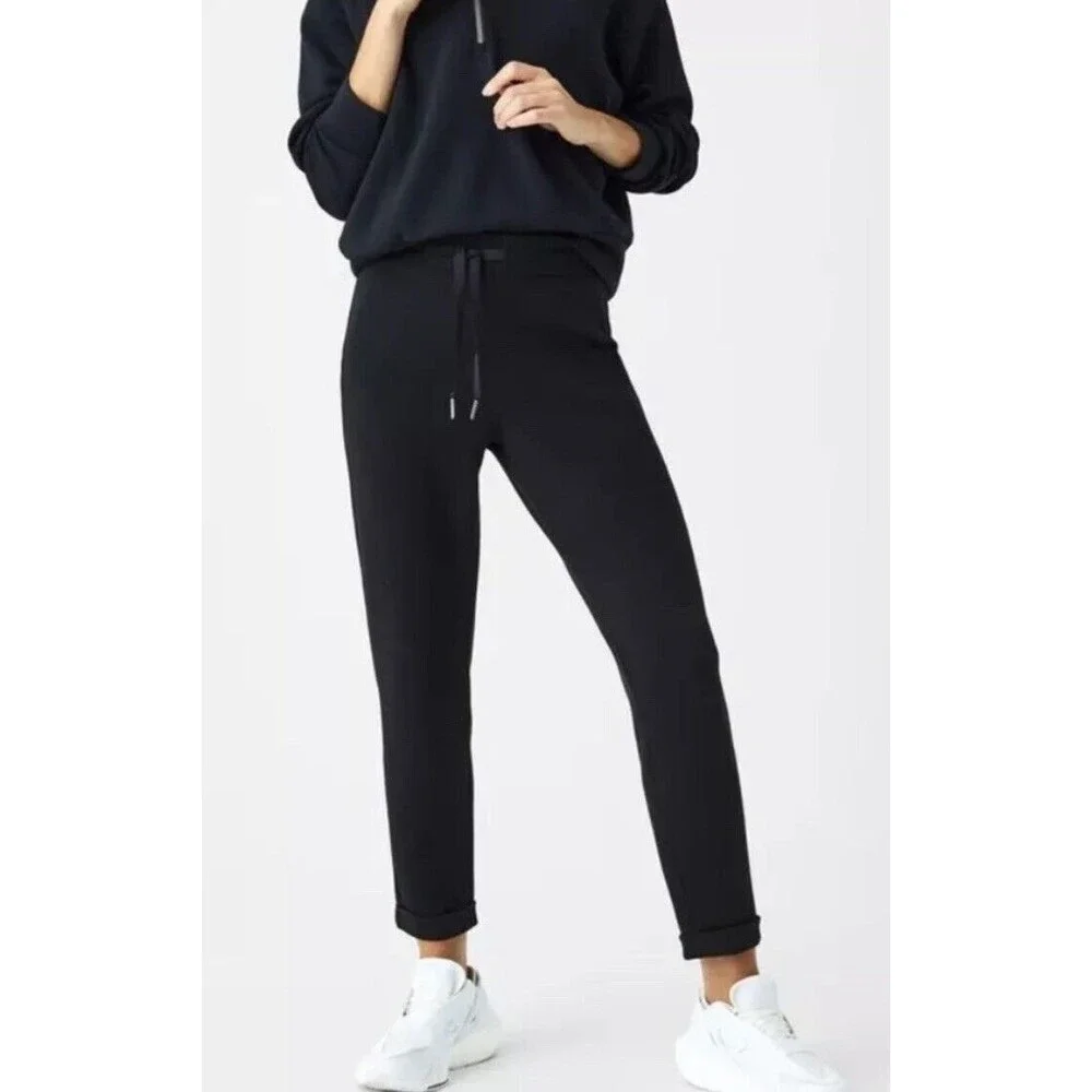 SPANX Black Track Pants - Picture 1 of 7